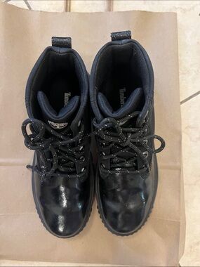 Timberland Black Lace-Up Waterproof Hiking Boots